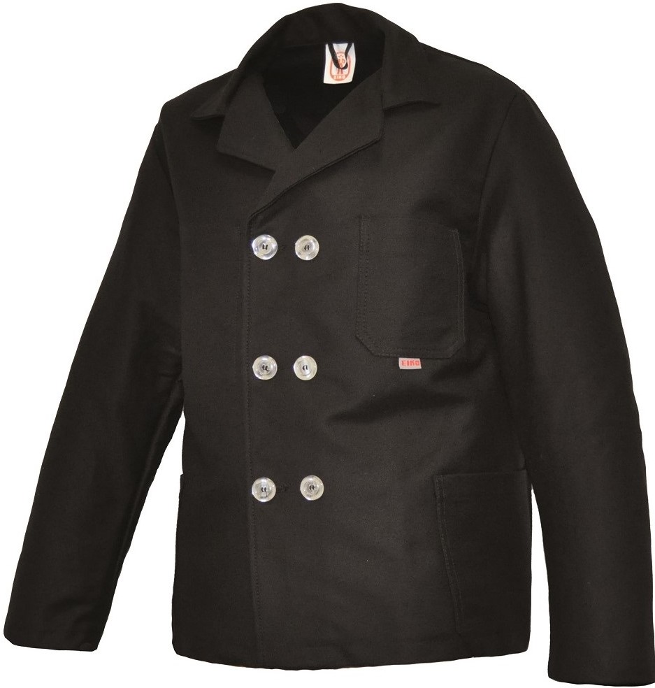 EIKO Zunftjacke Saale aus schwerem Doppelpilot schwarz