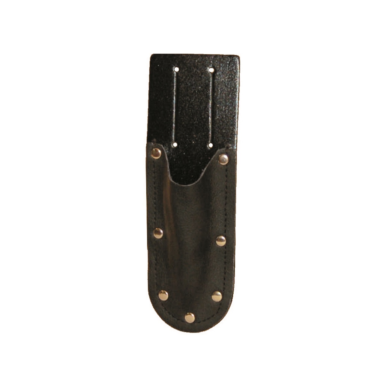 Schwarze Leder-Messertasche, kurz.
