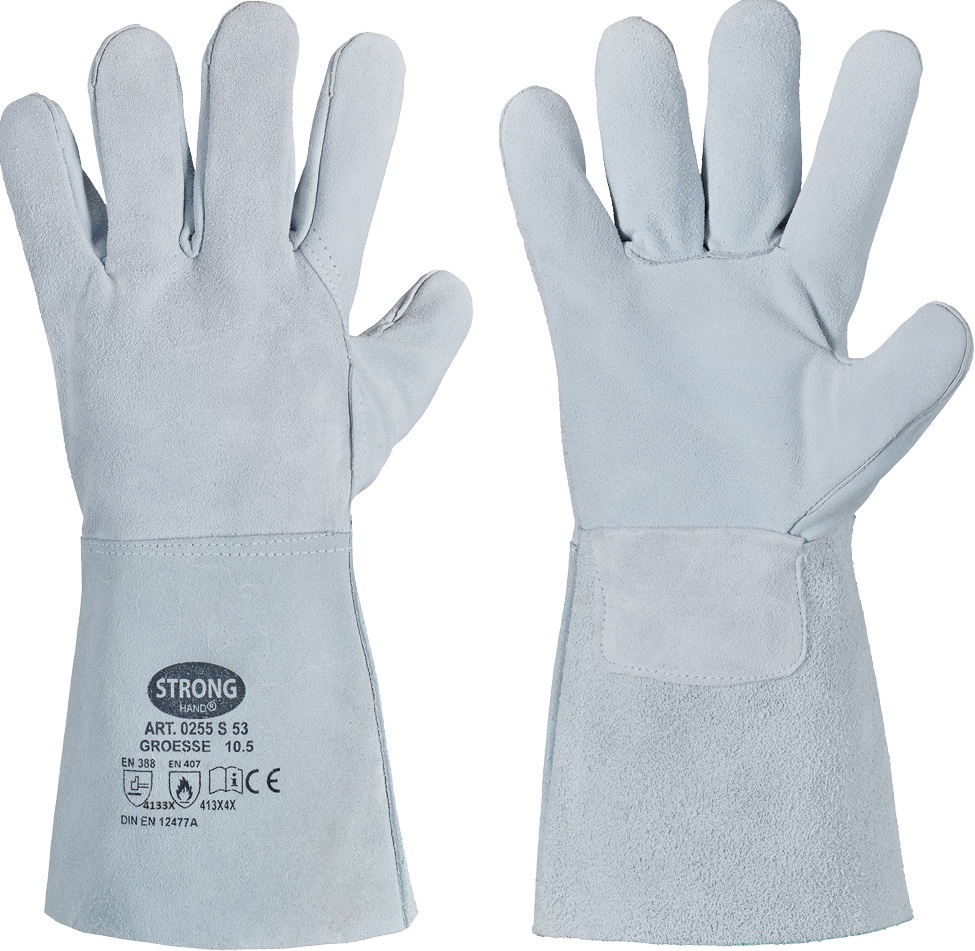 Günstiger STRONG HAND Schweißerhandschuh, ab 12 Paar