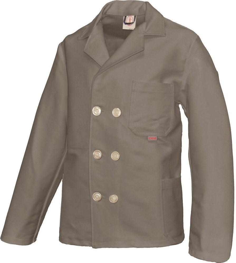 EIKO Saale Zunftjacke aus schwerem Doppelpilot grau