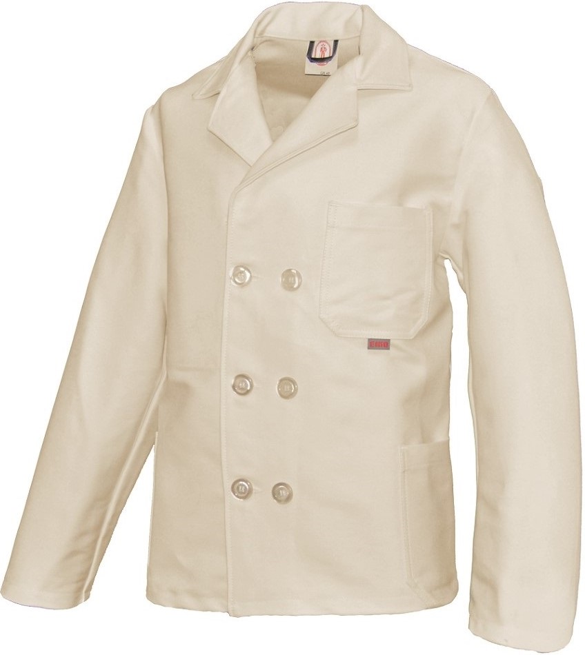 EIKO Zunftjacke aus schwerem Doppelpilot rohweiß