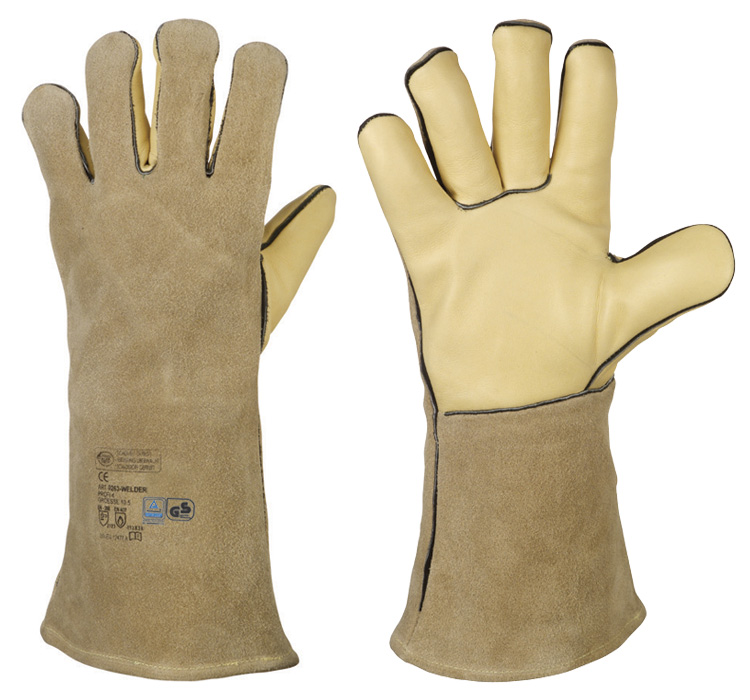 WELDER-PROFI 4, gefütterter Schweißerhandschuh, TÜV/GS geprüft.