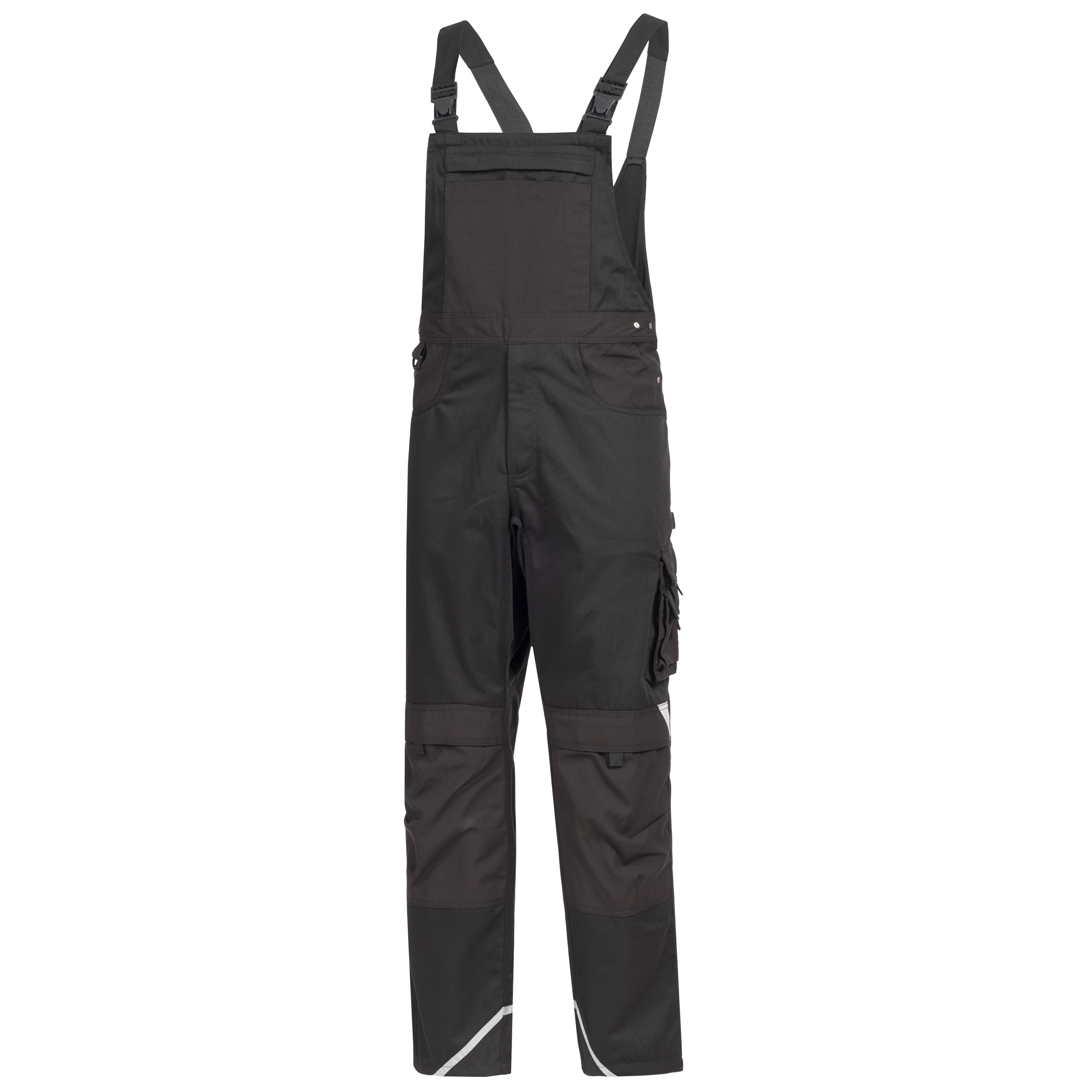 7620_front MOTION TEX PLUS Latzhose, schwarz.