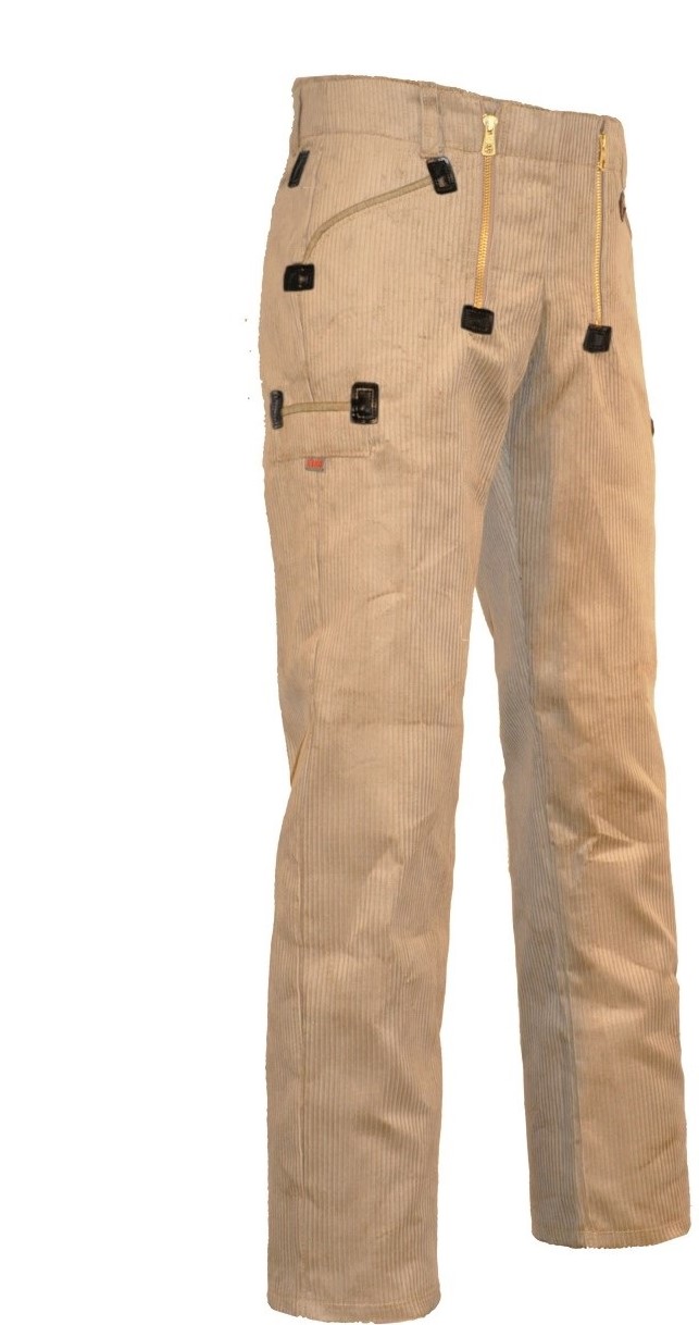 EIKO Zunfthose Trenkercord ohne Schlag beige