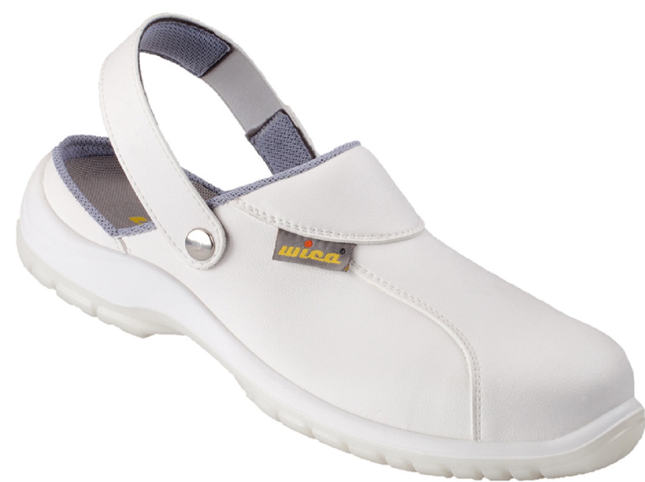 Weiße Sicherheits Clogs PIZZO