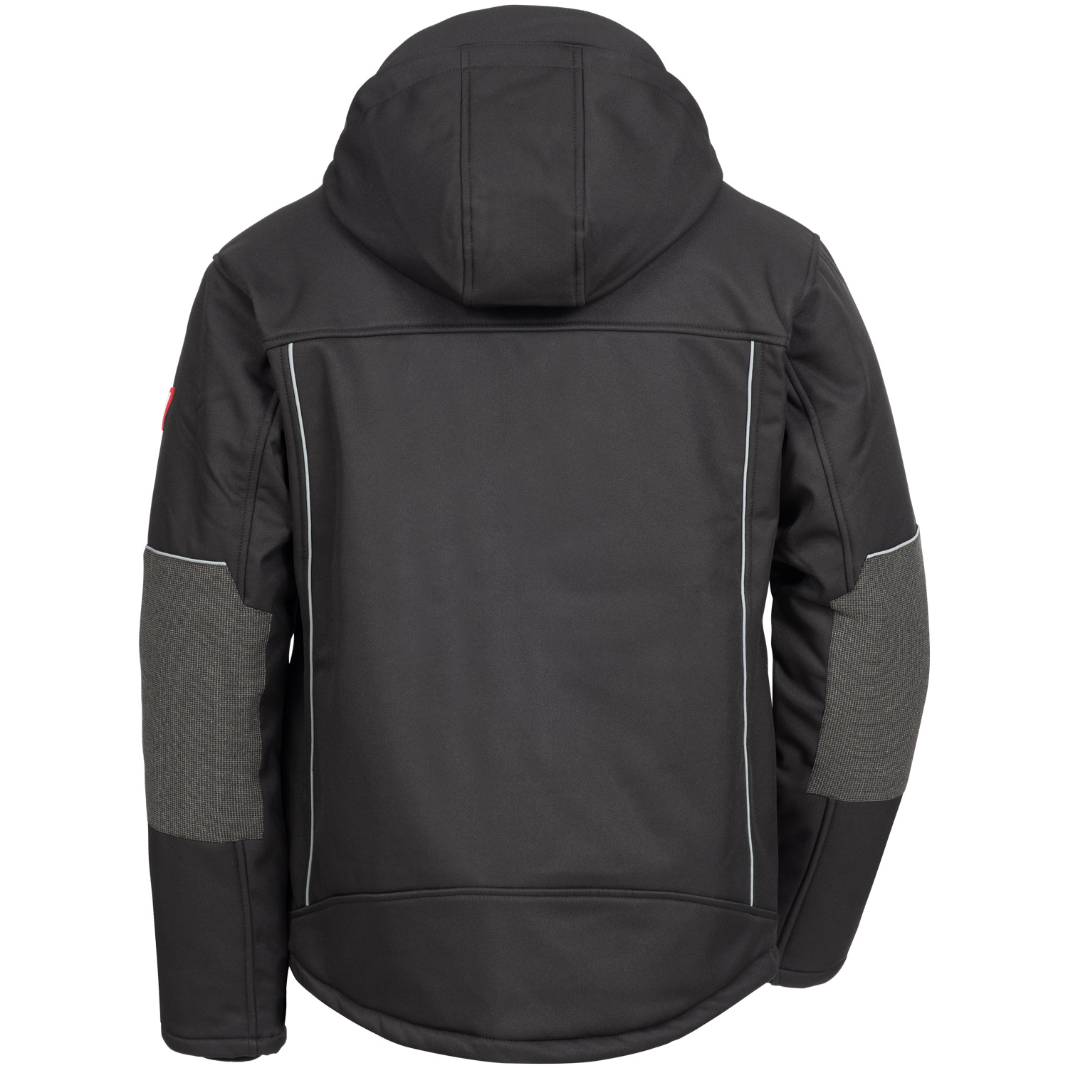 Winter Softshelljacke MOTION TEX PLUS, schwarz, hinten