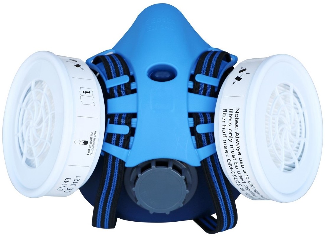 Silikon Halbmaske GM-0503E, mit Filter