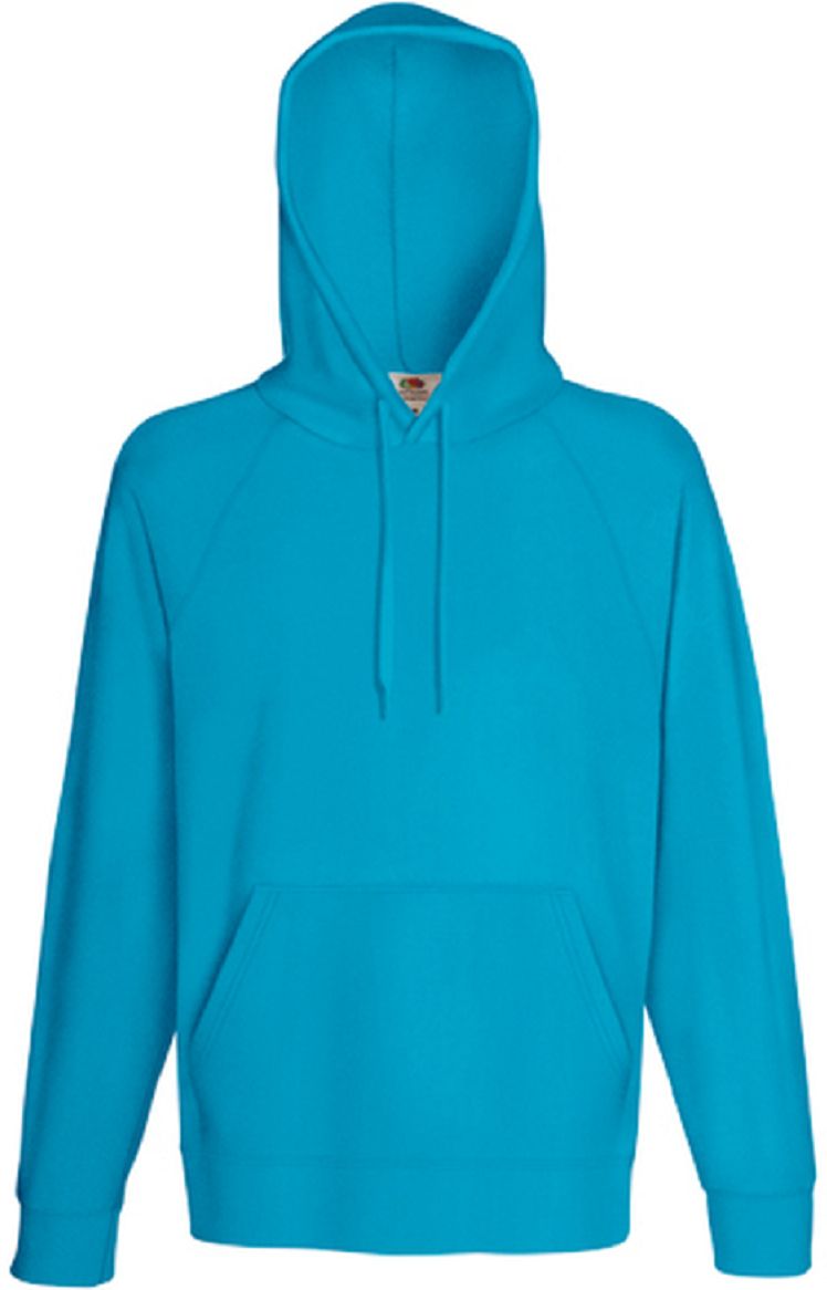 Lightweight Hooded Sweat, Azure