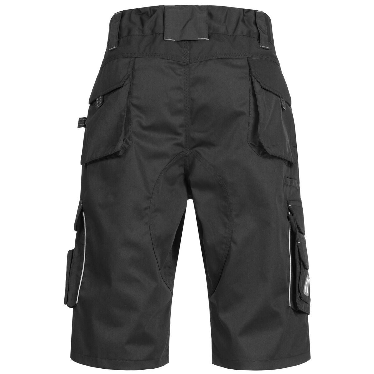 Kurze Arbeitshose MOTION TEX PRO FX, schwarz, hinten.