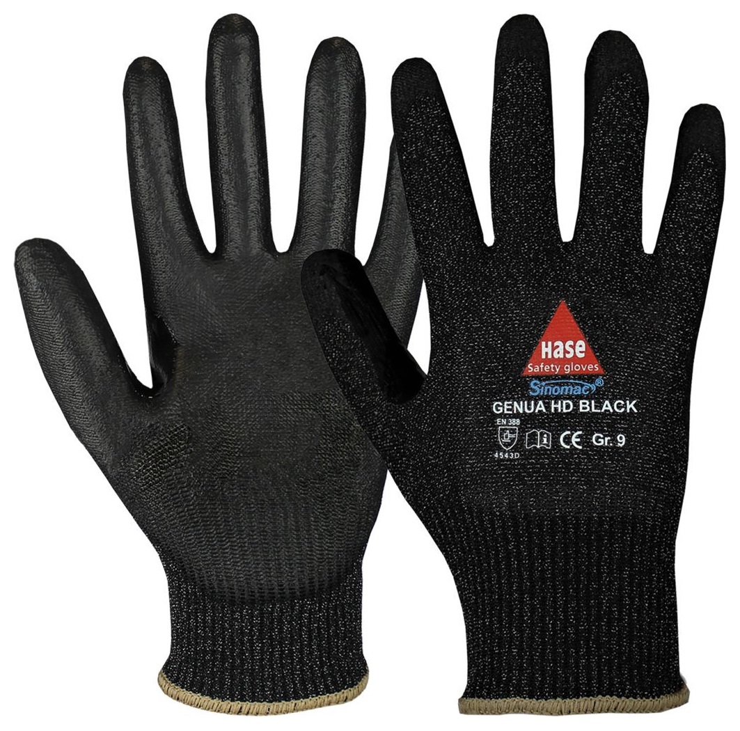 Schnittschutzhandschuh  Hase Genua HD Black