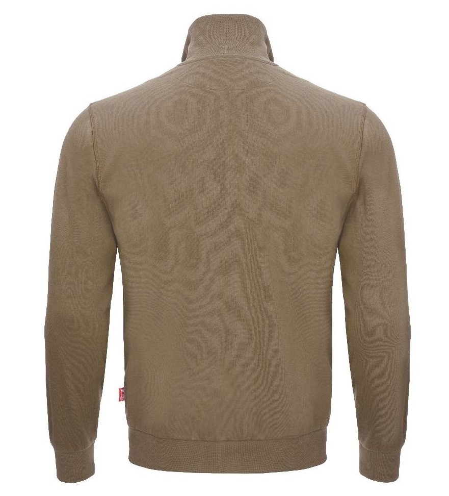 MOTION TEX LIGHT Sweatjacke, khaki, Rücken