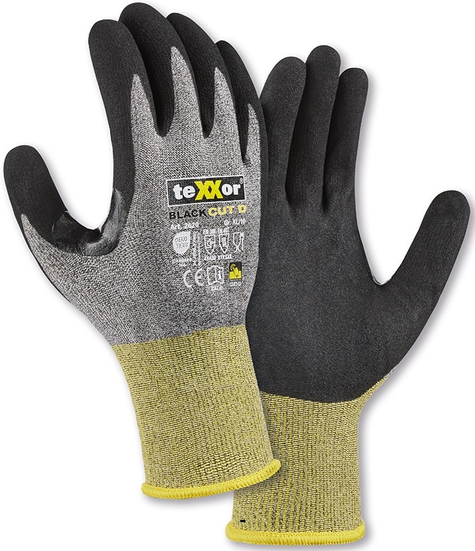teXXor® Schnittschutz-Strickhandschuhe BLACK CUT D