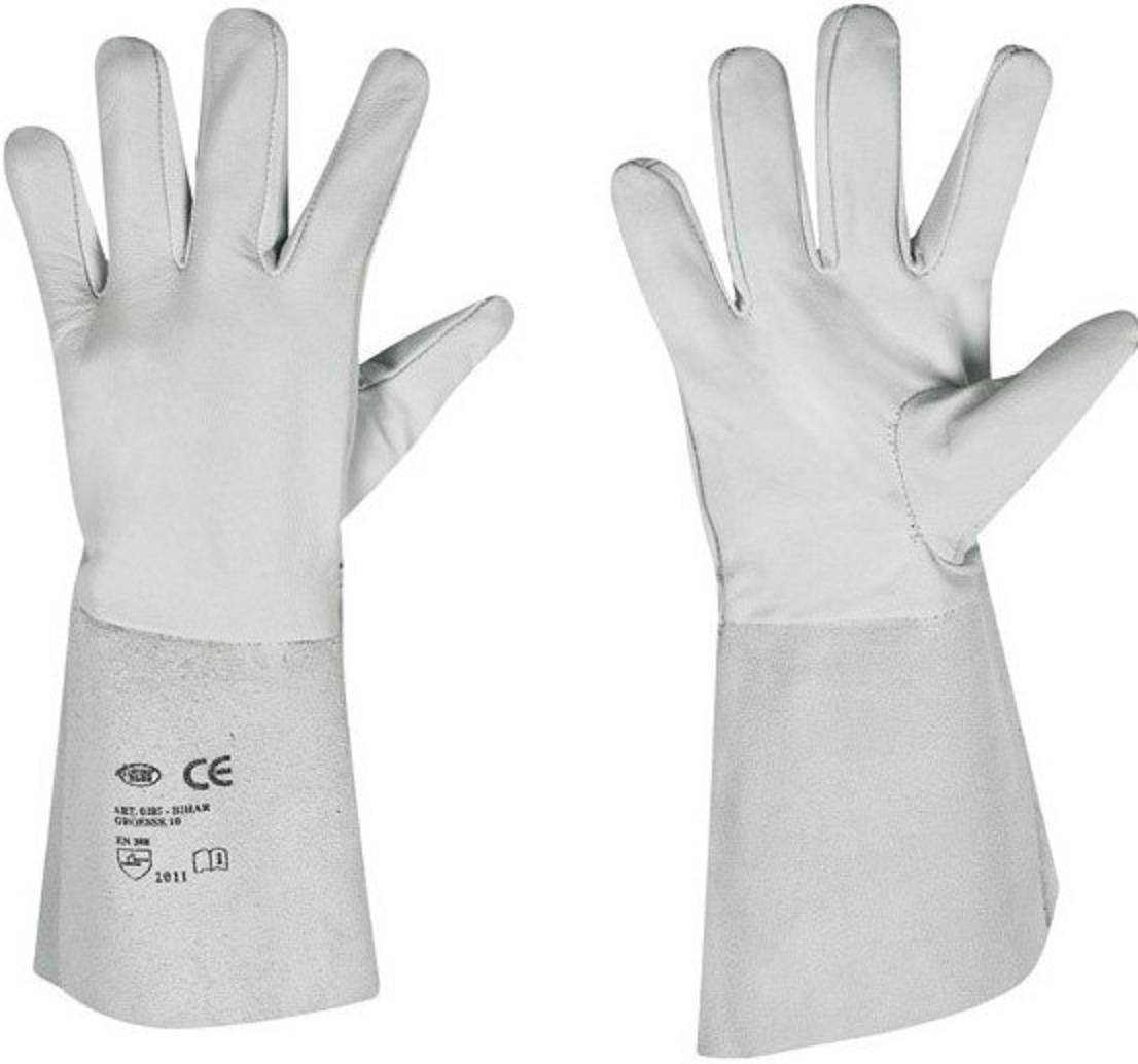 0285 Nappaleder Handschuh mit Lederstulpe BIHAR.