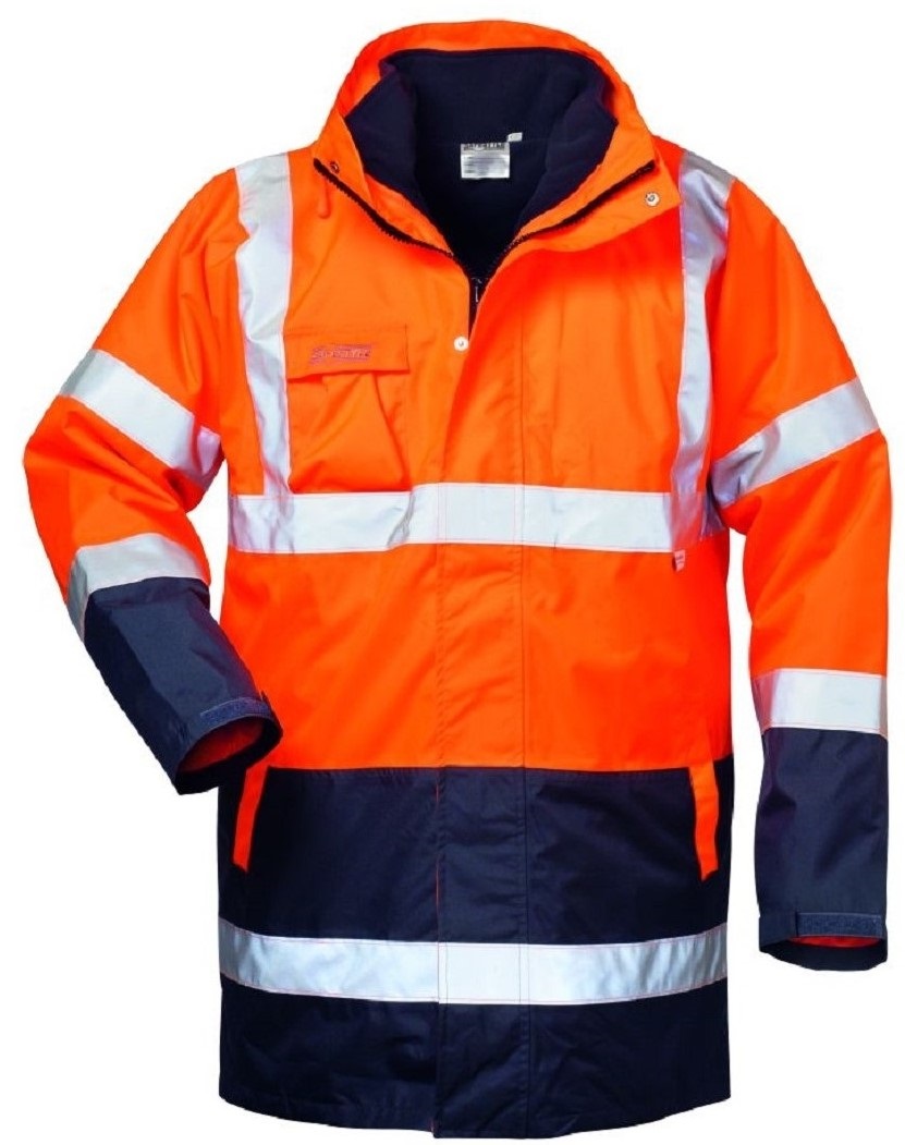Warnschutz Parka orange bis Größe XXXXL