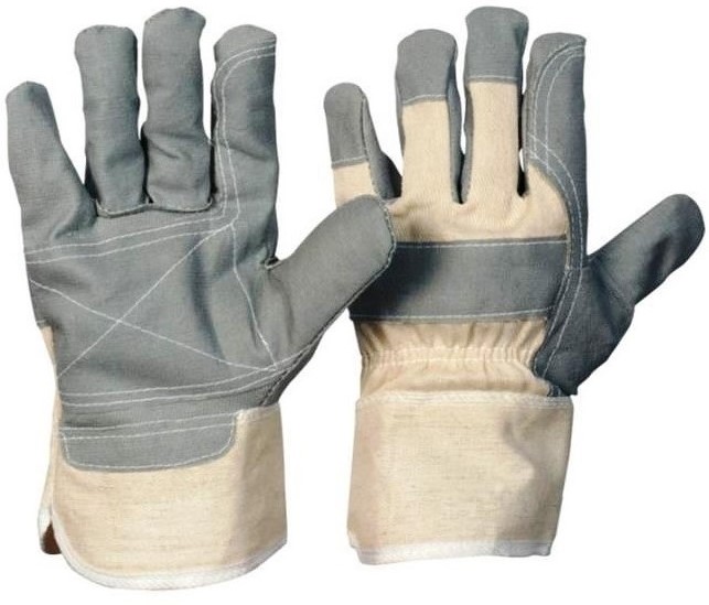 Kunstlederhandschuh verstärkt.