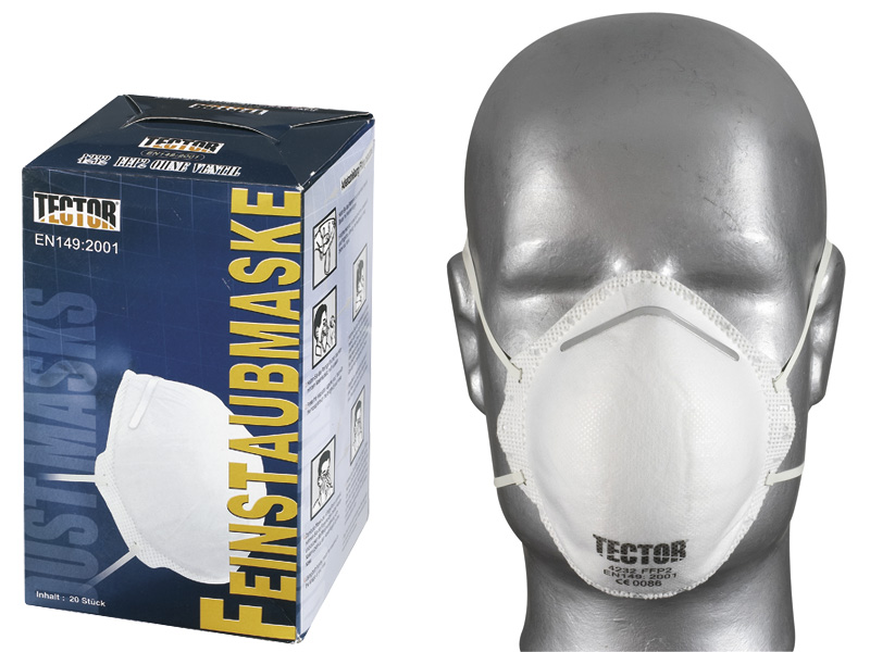 Feinstaubmaske P2 ohne Ventil TECTOR