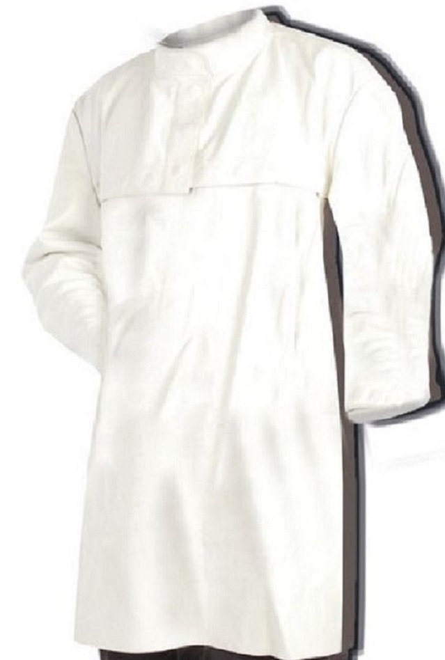 697000 Schweißer-Frontschutz aus Rindnarbenleder, Kevlarnähte