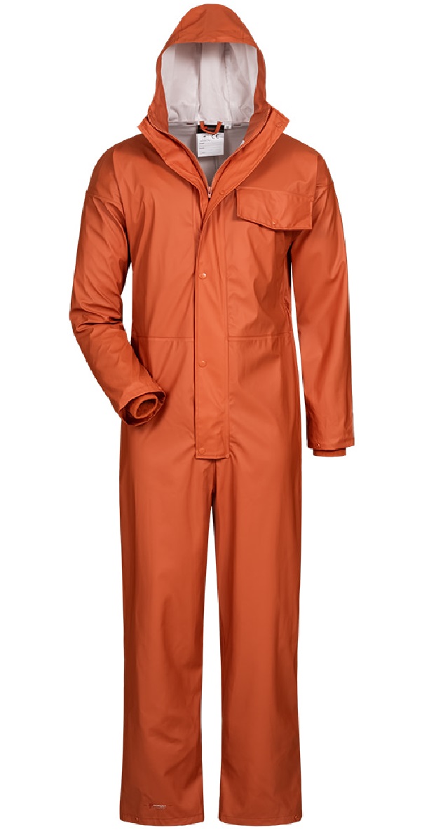 Günstiger Regewn-Overall orange CAROLINENSIEL