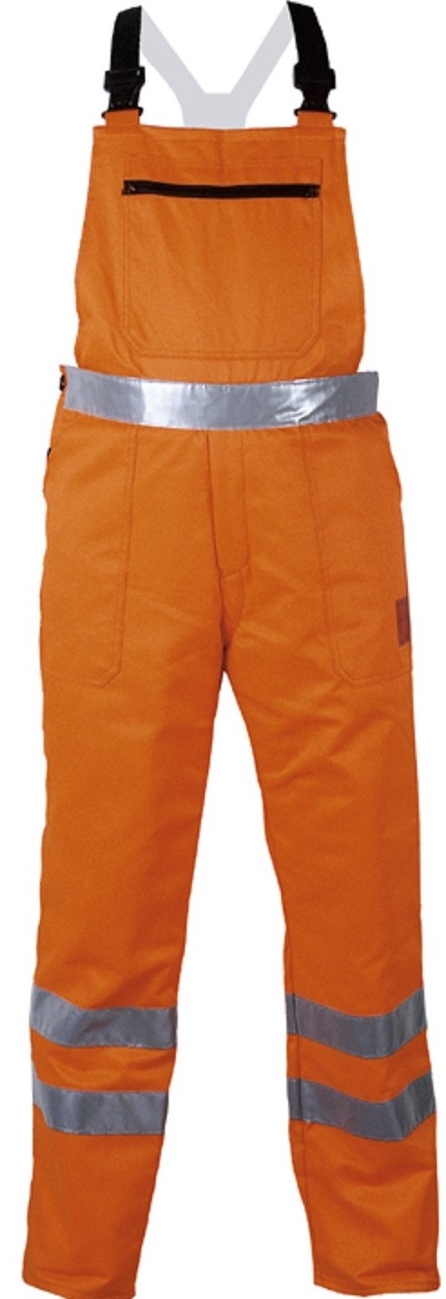 Warnschutz Latzhose mit Schnittschutz  BIRKE