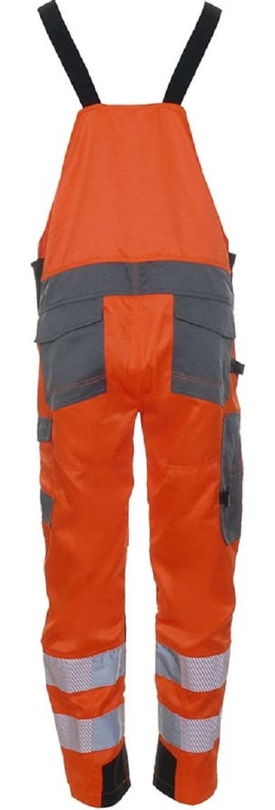 Qutdoor-Warnschutzlatzhose, orange, hinten
