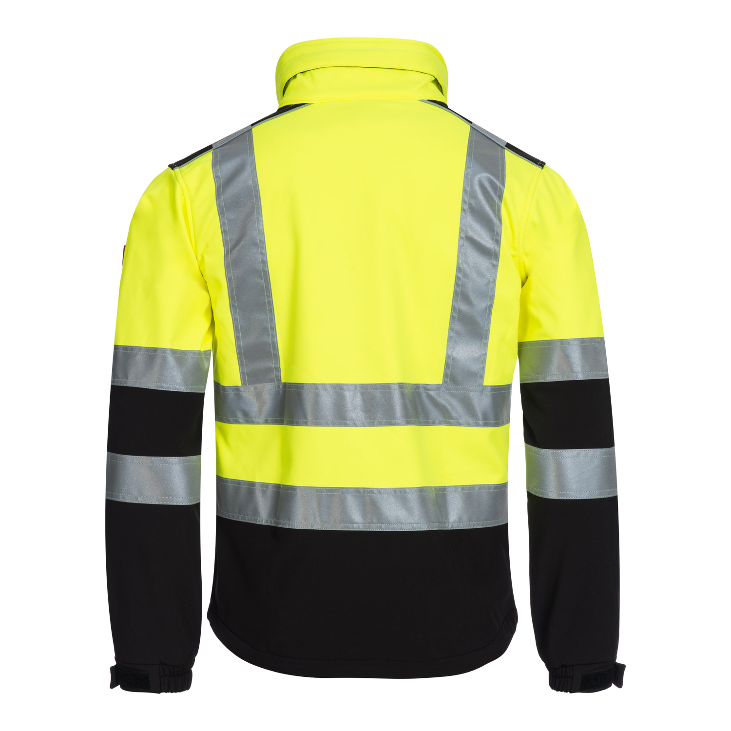 Softshell Warnschutzjacke, gelb MOTION TEX VIZ, Rücken