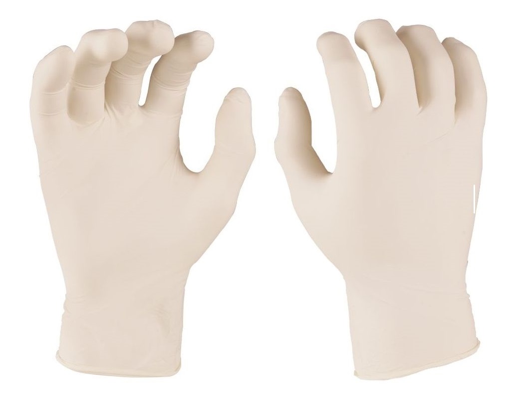 "Alfatex" Nitril Einmalhandschuhe, widerstandsfähig gegenüber vielen Chemikalien, weiß