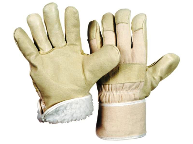 Winterhandschuh Schweinsnarbe Teddyfutter