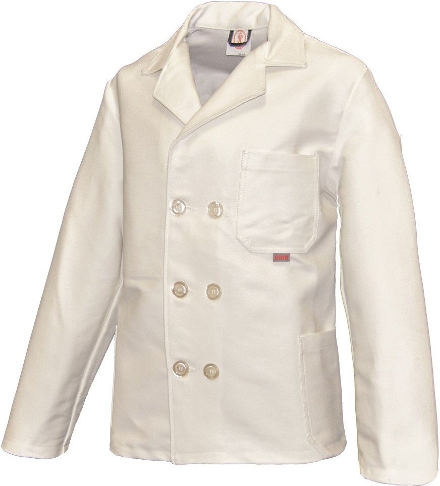 EIKO Zunftjacke aus schwerem Doppelpilot reinweiß