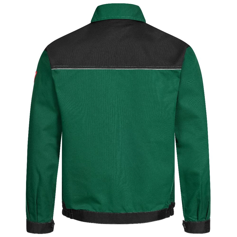 Arbeitzsjacke MOTION TEX LIGHT, grün/schwarz Rücken