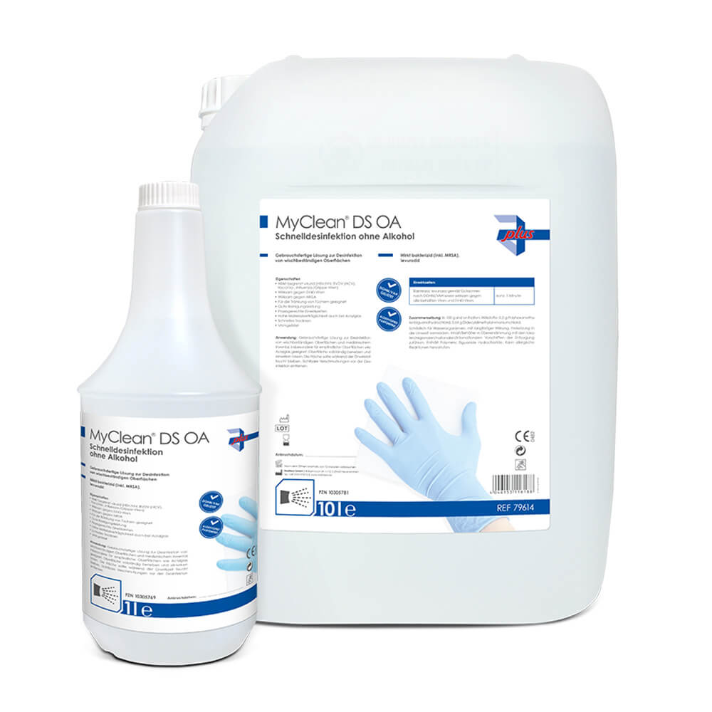 MaiMed MyClean DS OA Schnelldesinfektion ohne Alkohol, 1 Liter Flasche