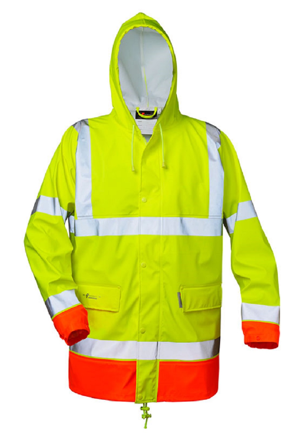 Atmungsaktive Regenjacke gelb/orange, NORMAN.
