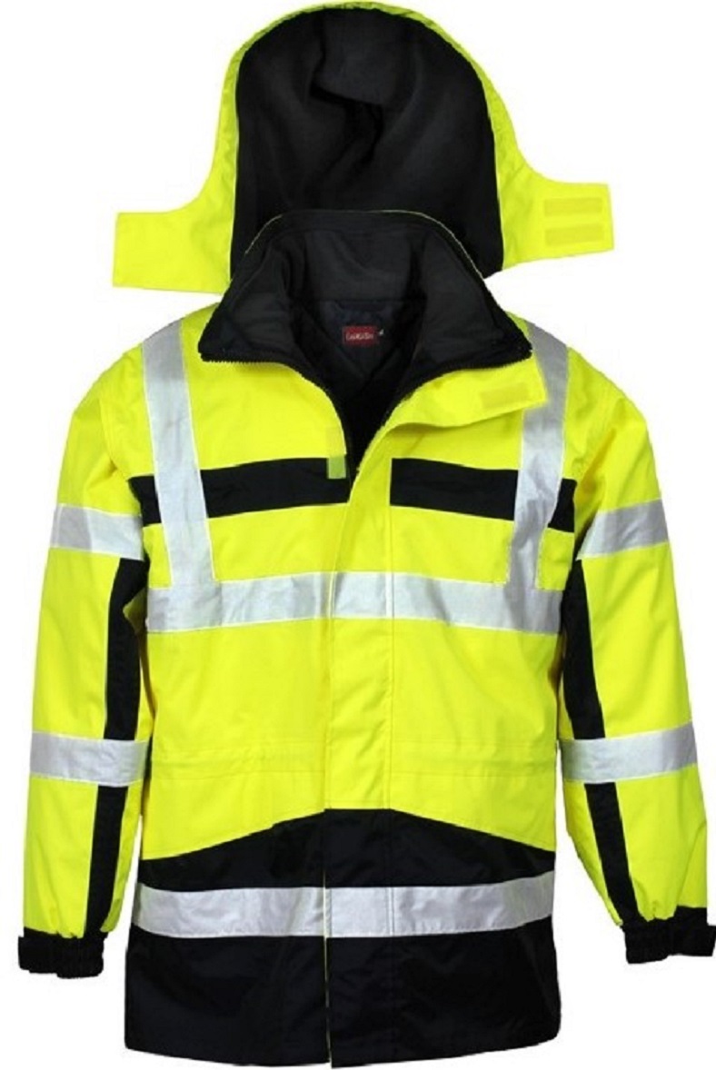 4-in1 Warnschutzparka Stonefield, geln/marine