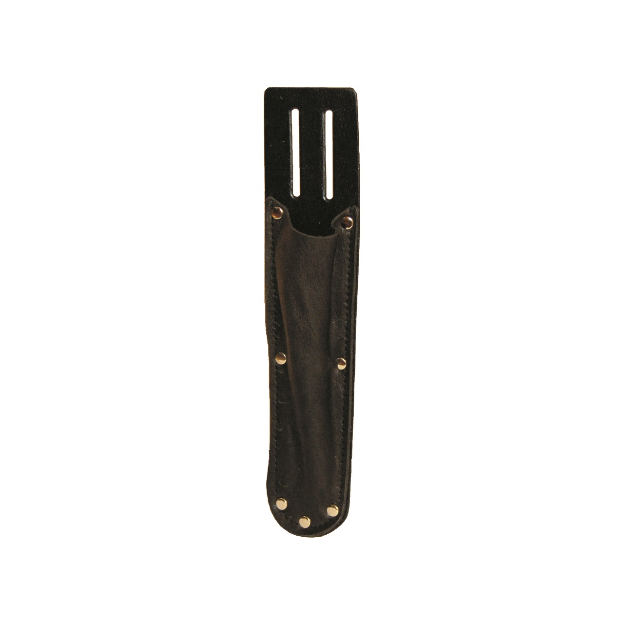 Schwarze Leder-Messertasche, lang.