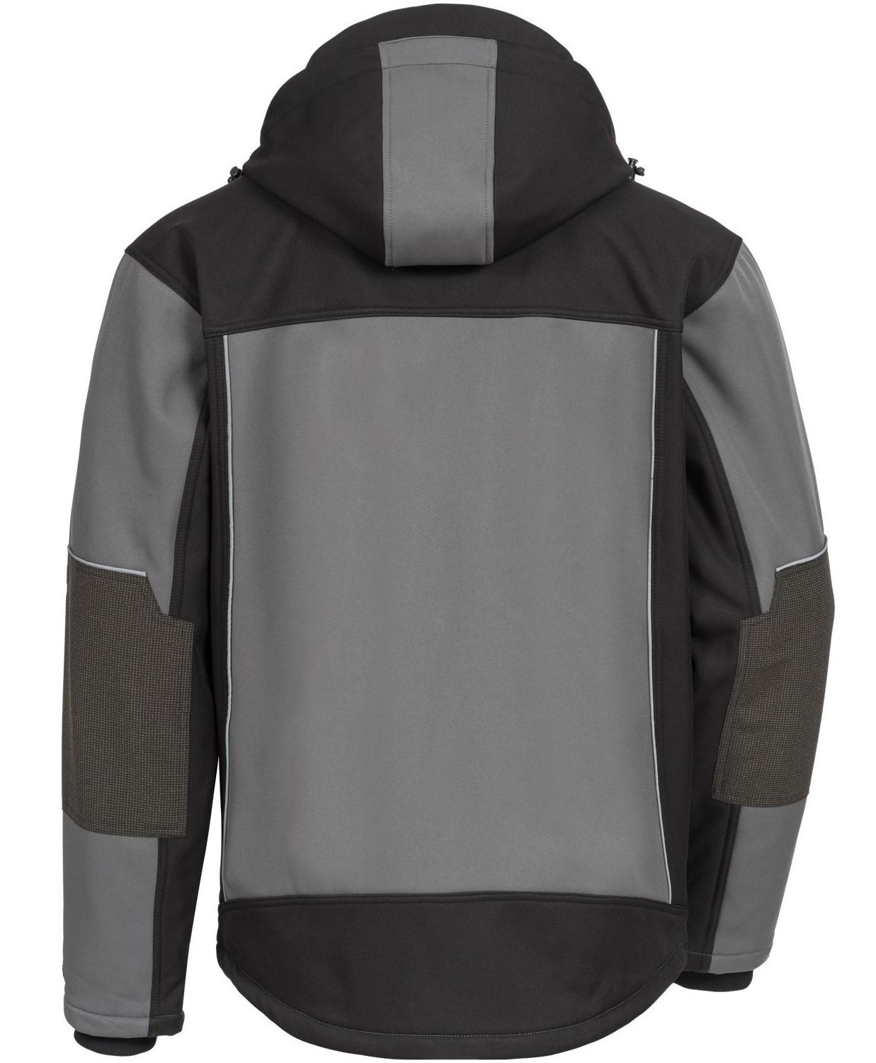 NITRAS Softshelljacke, grau/schwarz  Rücken