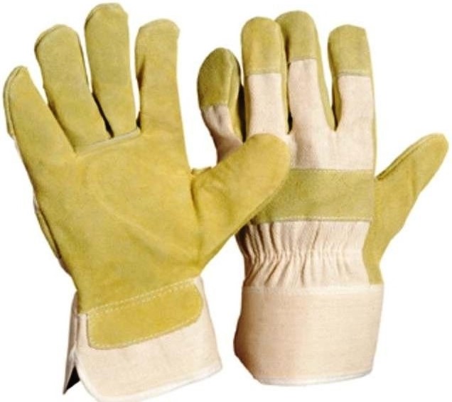 Rindspaltlederhandschuh gelb CBWA Top