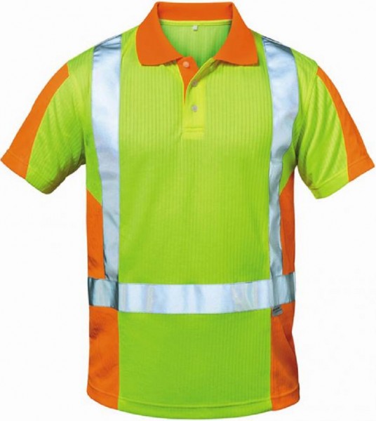 Warnschutz Poloshirt ZWOLLE gelb/orange.