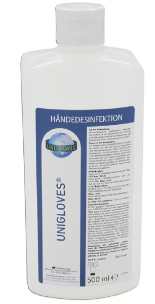 Händedesinfektion Unigloves, 500 ml Flasche