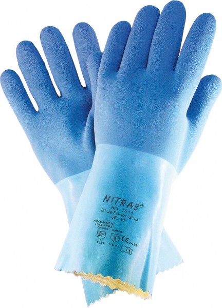 NITRAS Schutzhandschuh BLUE POWER GRIP