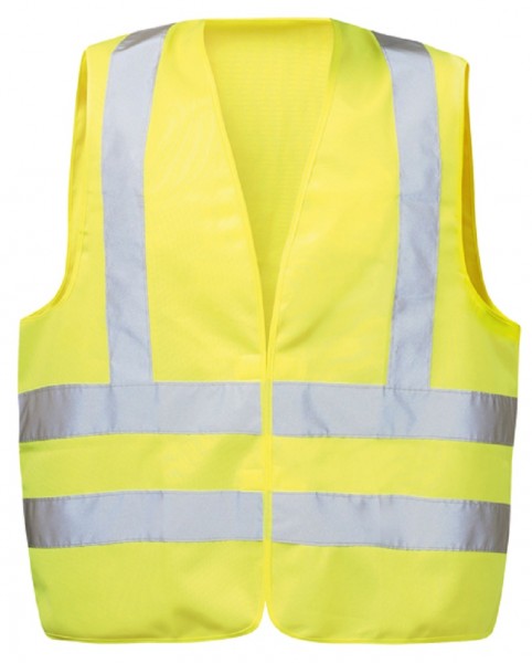 Sehr günstige Warnschutzweste EGON, mit Schulterreflexstreifen, gelb.