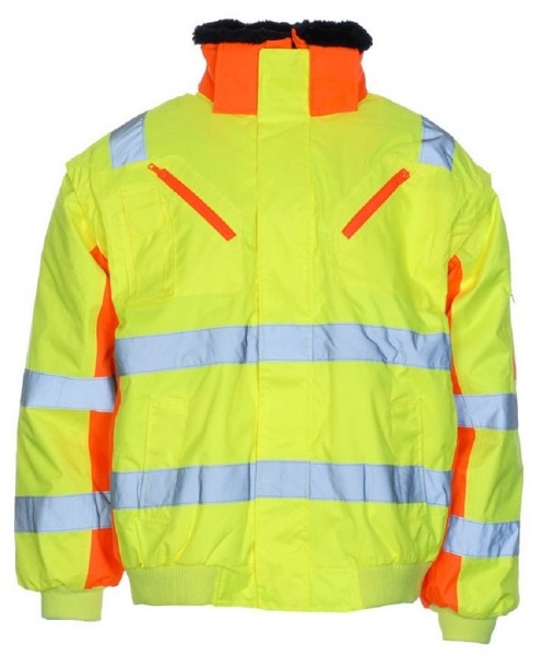 Pilotenwarnschutzjacke gelb/orange, Front