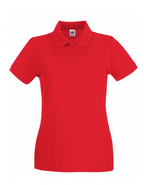Damen Polo Lady-Fit: red.