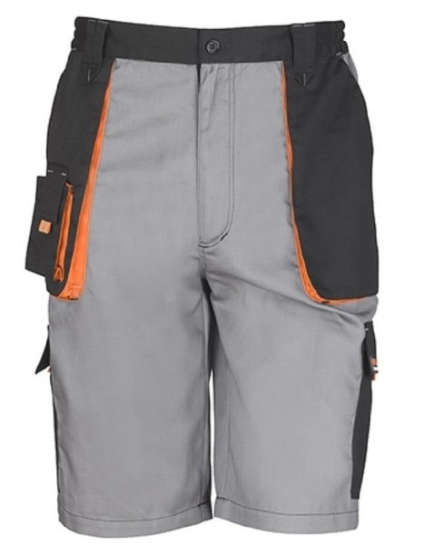 Work Guard Lite Shorts, grex/black/orange.