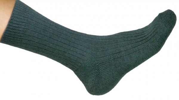 Günstige Army-Socken, mit dicker Frottee-Sohle.